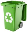 green wheely bin icon